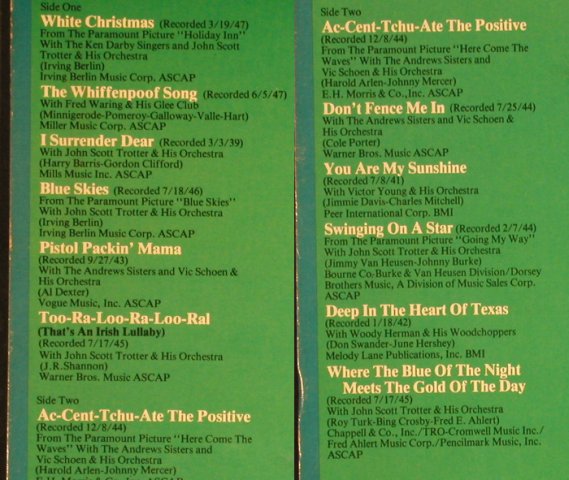 Crosby,Bing: Greatest Hits, incl.White Christmas, MCA(MCA-3031), US,vg+/m-, 1977 - LP - H6319 - 3,00 Euro