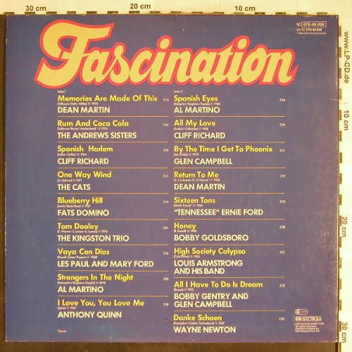 V.A.Fascination: Dean Martin...Wayne Newton, EMI(070-46 208), D, 18Tr., 1980 - LP - H6368 - 4,00 Euro