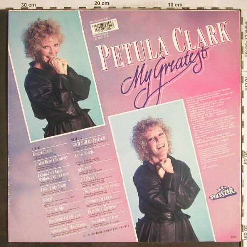 Clark,Petula: My Greatest, Polystar(835 709-1), D, 1988 - LP - H6837 - 5,50 Euro