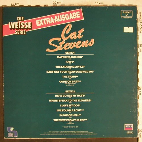 Stevens,Cat: Die Weisse Serie, Extra Ausgabe, Decca(6.25547 LF), D, 1983 - LP - H7195 - 6,00 Euro