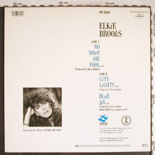Brooks,Elkie: No More The Fool +2, Mercury(888 430), D, 1986 - 12inch - H7556 - 2,00 Euro