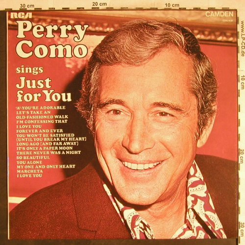 Como,Perry: Sings Just For You, RCA Camden(CDS 1130), UK, Ri,  - LP - H7768 - 5,00 Euro