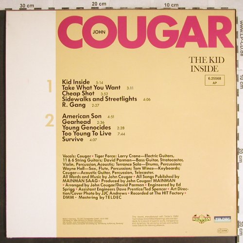 Cougar,John: The Kid Inside, Teldec(6.25568 AP), D, 1982 - LP - H7795 - 6,00 Euro