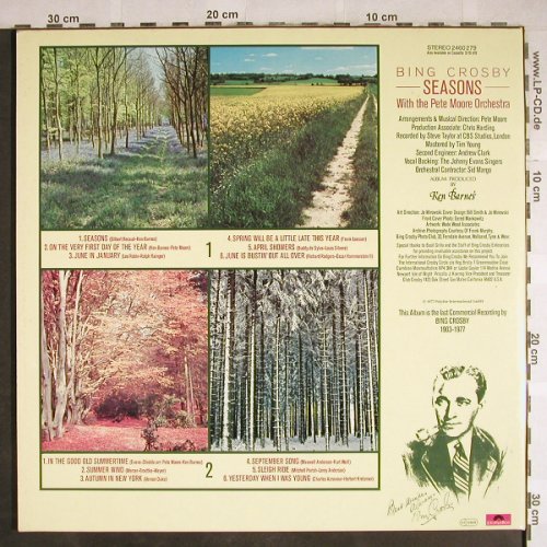 Crosby,Bing: Seasons, Foc, Polyd.(2460 279), D, 1977 - LP - H7835 - 4,00 Euro