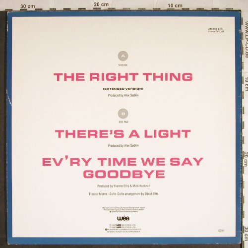 Simply Red: The Right Thing+2 (blue), WEA(248 460-0), D, 1987 - 12inch - H8206 - 4,00 Euro