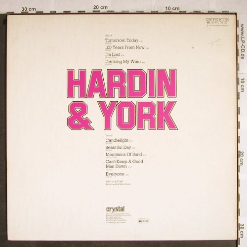 Hardin & York: Tomorrow-Today (1969), Ri, Crystal(038 EVC 90432), D, 1976 - LP - H8366 - 6,00 Euro