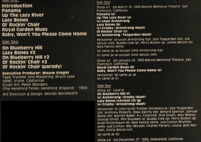 Crosby,Bing & Louis Armstrong: Havin' Fun,Entert.,Live Broadcasts, Jasmine(1949-50)(JASM 2508), UK, 1983 - LP - H8492 - 9,00 Euro