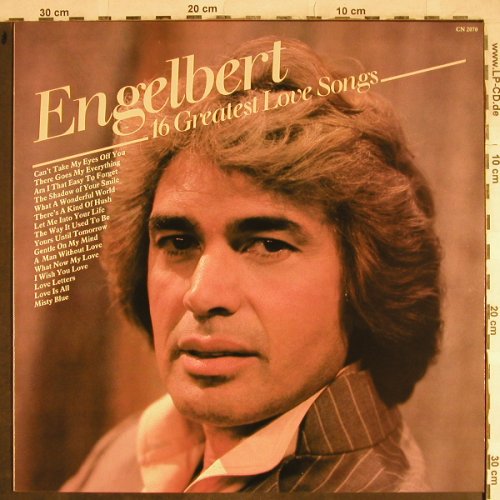 Engelbert: 16 Greatest Love Songs, Contour(CN 2070), UK, Ri,  - LP - H8662 - 5,00 Euro