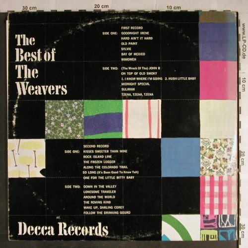 Weavers: The Best of, Foc  (Pete Seeger), Decca(DXSB 7173), US, m-/vg+,  - 2LP - H9094 - 9,00 Euro