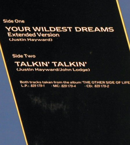 Moody Blues:&nbsp;Your Wildest Dreams/Talking Talking, Polydor (883 906-1), D, 1986 Typ:&nbsp;12" Best.-Nr.:&nbsp;H9624 Preis:&nbsp; 1,00 Euro