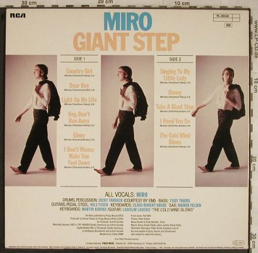 Miro: Giant Step, RCA(PL 28536), D, 1983 - LP - H9641 - 2,00 Euro
