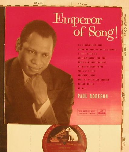Robeson,Paul: Emperor of Songs !, m-/vg+, His Masters Voice(DLP 1165), UK,  - 10inch - H9801 - 4,00 Euro