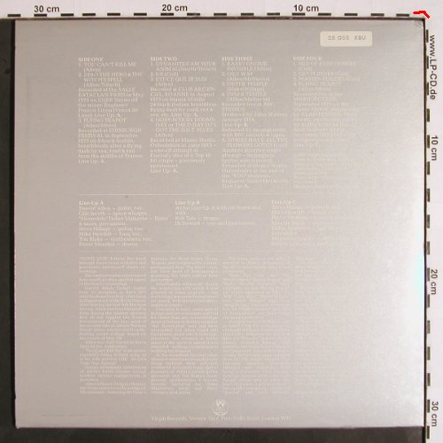 Gong: Live etc., m--/vg+, Virgin / VGD3501 (25 033 XBU), D/UK, 1977 Typ: 2LP Best.-Nr.: V1955 Preis: 15,00 Euro
