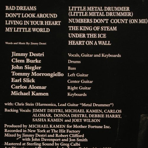 Destri,Jimmy: Heart on a Wall (Keyborder Blondy ), Chrysalis (204 425-320), D, 1981 Typ: LP Best.-Nr.: V2026 Preis: 9,00 Euro