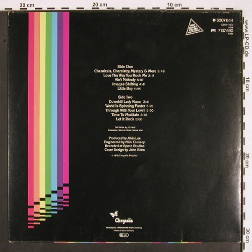 Lee,Alvin: Let It Rock, Chrysalis (6307 644), D, 1978 Typ: LP Best.-Nr.: V2045 Preis: 17,50 Euro