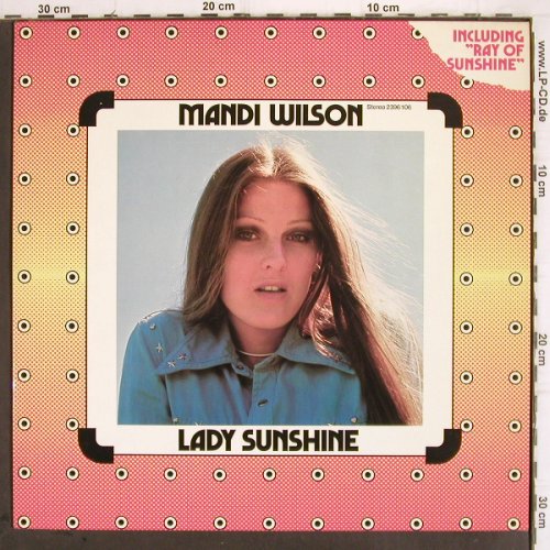 Wilson,Mandi: Lady Sunshine, Finger(2396 106), , 1973 - LP - V205 - 5,00 Euro