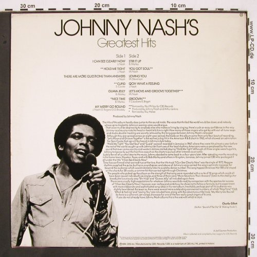 Nash,Johnny: Greatest Hits, CBS (CBS 69 096), NL, 1974 Typ: LP Best.-Nr.: V2071 Preis: 6,00 Euro