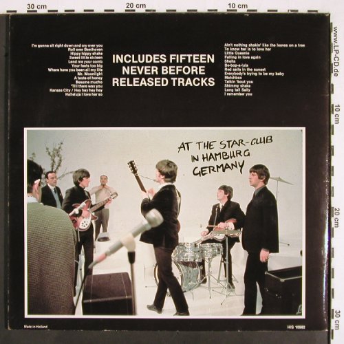 Beatles: Live At Star Club In HH,Germany '62, Hist.Rec (HIS 10982), NL,Ri, Foc, 1982 Typ: 2LP Best.-Nr.: V2087 Preis: 17,50 Euro