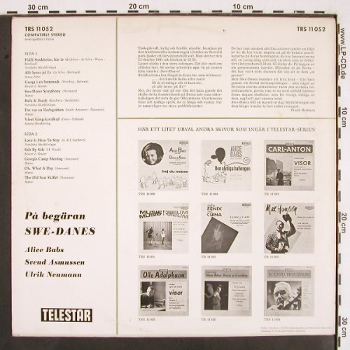 Swe-Danes: Pä begäran, vg+/m-, Telestar (TRS 11 052), D Typ: LP Best.-Nr.: V2112 Preis: 5,00 Euro