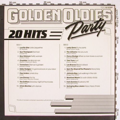 V.A.Golden Oldies Party: Lucille Star... Swining Blue Jeans, Universum Music (UN 1812008),  Typ: LP Best.-Nr.: V2267 Preis: 4,00 Euro