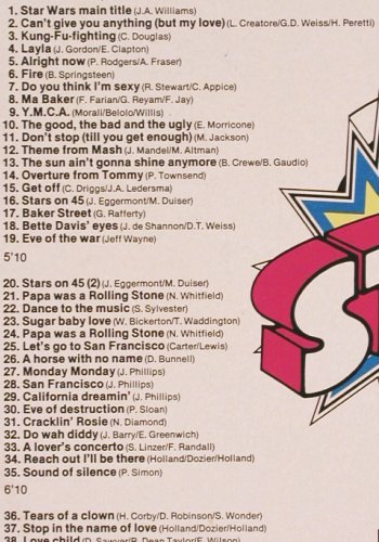 Stars On 45: Longplay Album II, CNR (0060.441), , 1981 Typ: LP Best.-Nr.: V2298 Preis: 5,00 Euro