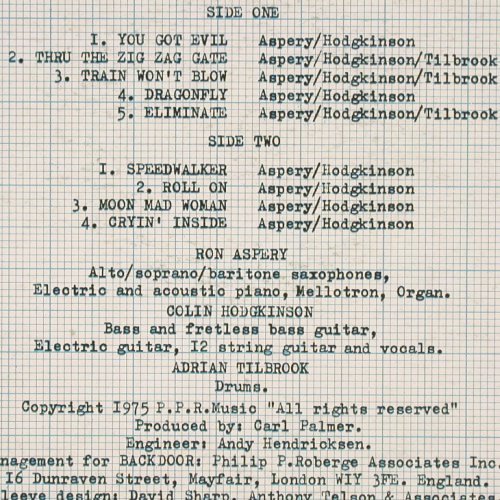Backdoor: Activate, WEA (WB 56243), I, 1976 Typ: LP Best.-Nr.: V3015 Preis: 17,50 Euro