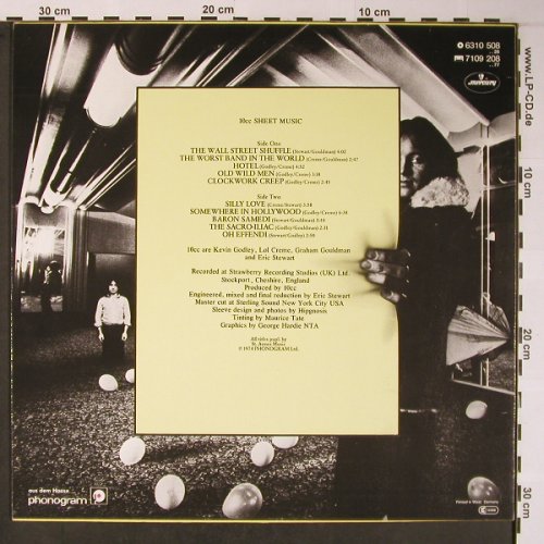 10cc: Sheet Music, Mercury (6310 508), D, 1974 Typ: LP Best.-Nr.: V3018 Preis: 7,50 Euro