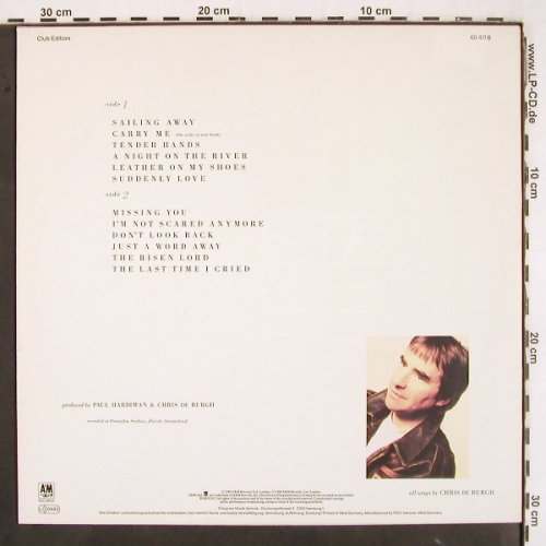 De Burgh,Chris: Flying Colours, Club Edition, AM (60 411 6), D, 1988 Typ: LP Best.-Nr.: V3188 Preis: 5,00 Euro