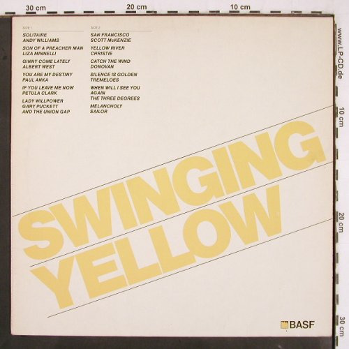 V.A.Swinging Yellow: Andy Williams...Sailor, yellowvinyl, CBS/BASF (LSP 15252), NL, m-/vg+, 1982 Typ: LP Best.-Nr.: V3191 Preis: 5,00 Euro