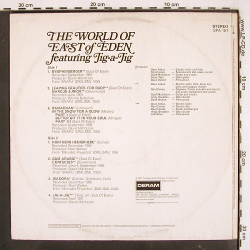East Of Eden  feat. Jig-a-Jag: The World Of, Deram(SPA 157), UK, 1971 - LP - V3541 - 17,50 Euro