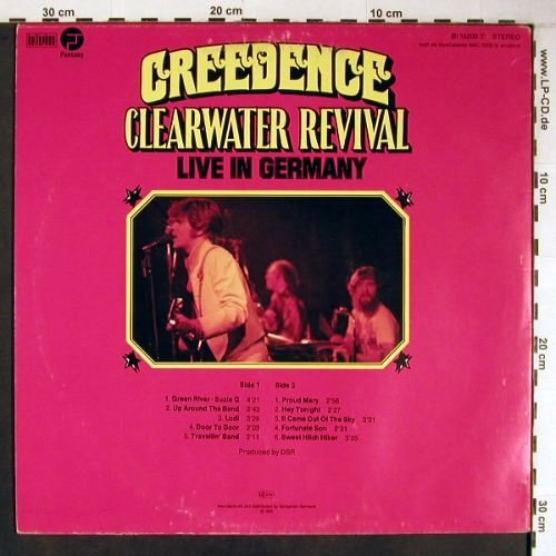 CCR: Live In Germany, vg+/vg+, Bellaphon Fantasy(BI 15200), D, 1973 - LP - V3584 - 6,00 Euro