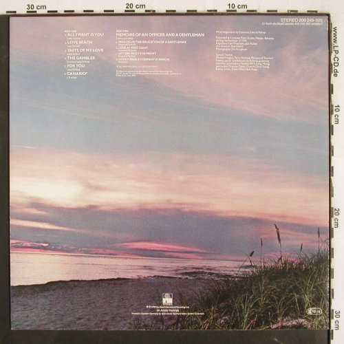 Emerson Lake & Palmer: Love Beach, Ariola(200 249-320), D, 1978 - LP - V3666 - 6,00 Euro