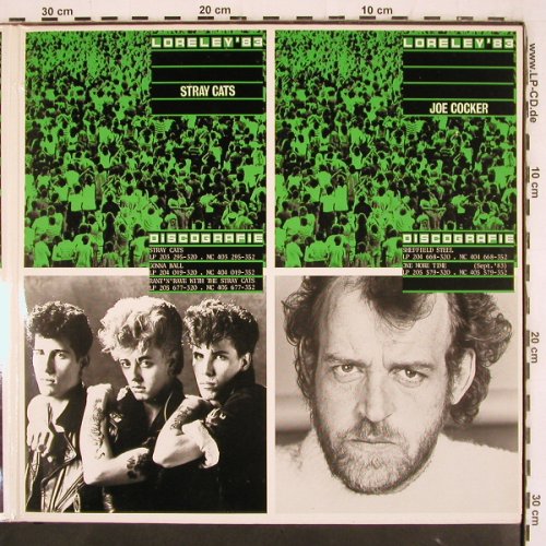 V.A.Loreley'83: Dave Edmunds,U2,StrayCats,JoeCocker, Ariola,Promo (302 231-000), D, Foc, 1983 Typ: 2LP Best.-Nr.: V3693 Preis: 60,00 Euro