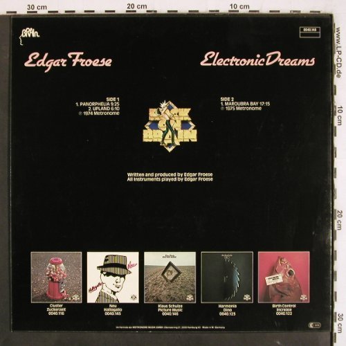 Froese,Edgar: Electronic Dreams(1975) Maus Cover, Brain(0040.148), D,like new, 1979 - LP - V3740 - 40,00 Euro
