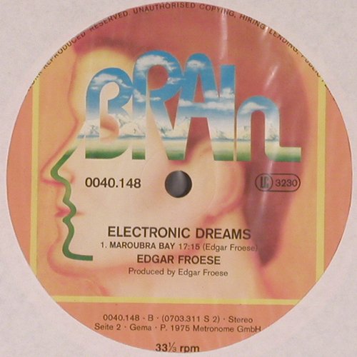 Froese,Edgar: Electronic Dreams(1975) Maus Cover, Brain(0040.148), D,like new, 1979 - LP - V3740 - 40,00 Euro