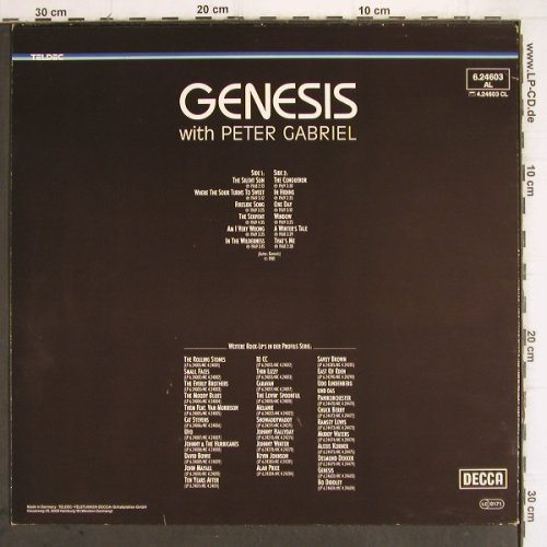 Genesis with Peter Gabriel:&nbsp;Profile, Decca (6.24603 AL), D, 1981 Typ:&nbsp;LP Best.-Nr.:&nbsp;V376 Preis:&nbsp; 7,50 Euro