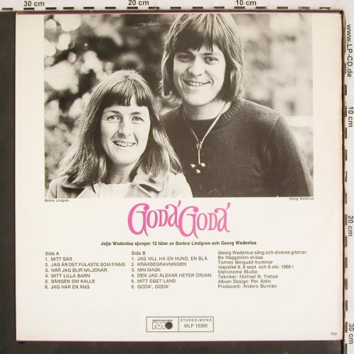 Wadenius,Jojje: God God (like new), Metronome(MLP 15350), S, 1969 - LP - V3875 - 35,00 Euro