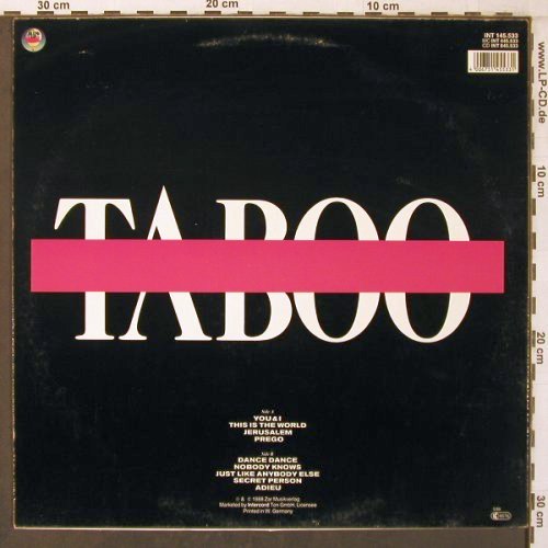 Taboo: The Same World, Blow Up (INT 145.533), D, 1988 Typ: LP Best.-Nr.: V3945 Preis: 5,00 Euro