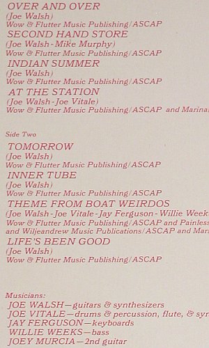 Walsh,Joe: But Seriously, Folks...,Foc, m /vg+, Asylum(AS 53 081), D, 1978 - LP - V3949 - 6,00 Euro