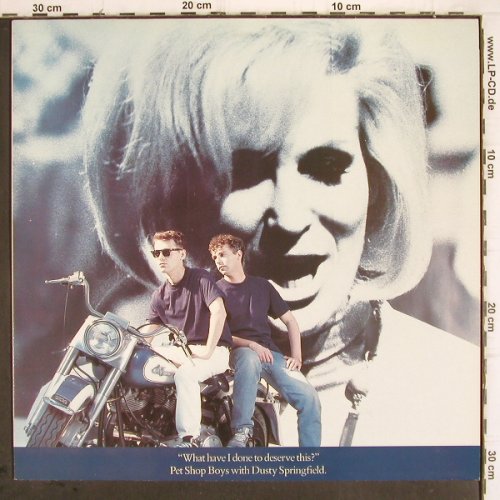 Pet Shop Boys w.Dusty Springfield:&nbsp;What Have I Done t.Deserve This*2+1, Parlophone (20 2001 6), NL, 1987 Typ:&nbsp;12" Best.-Nr.:&nbsp;V415 Preis:&nbsp; 4,00 Euro