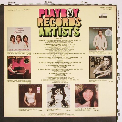 V.A.Playboy Records Artist: Barbi Benton, Mickey Gilley..., Playboy/Teldec(PB 1012), D, 1977 - LP - V4282 - 7,50 Euro