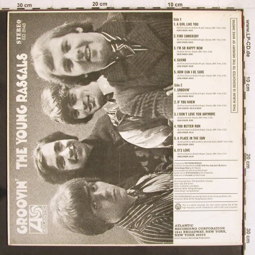 Young Rascals:&nbsp;Groovin', vg+/vg+, Atlantic (SD 8148), US, 1967 Typ:&nbsp;LP Best.-Nr.:&nbsp;V715 Preis:&nbsp; 9,00 Euro