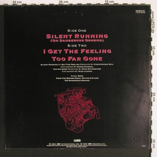Mike & The Mechanics: Silent Running (6:10) +2, WEA(258 863-0), D, 1985 - 12inch - V7436 - 5,00 Euro