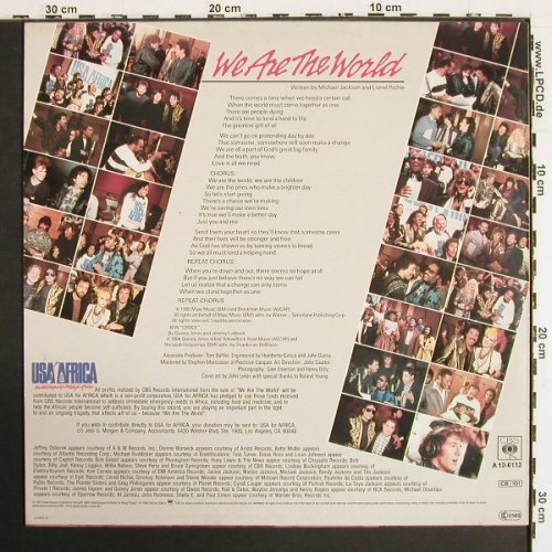 USA For Africa: We Are The World+1, CBS(A 12-6112), NL, 1985 - 12inch - V7459 - 3,00 Euro
