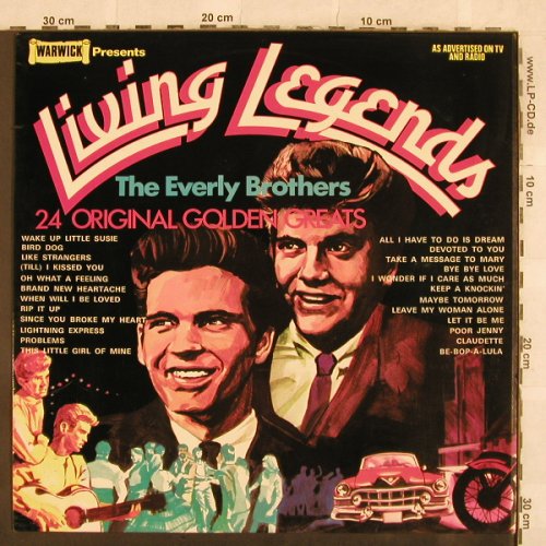 Everly Brothers: Living Legends, Warwick(WW 5027), UK, 1972 - LP - X101 - 5,00 Euro