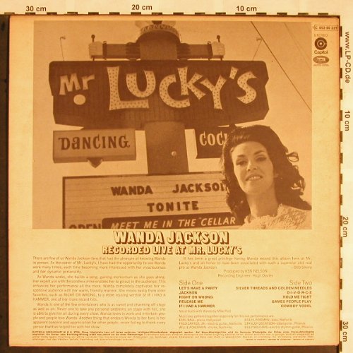 Jackson,Wanda: In Person - Live at Mr.Lucky's, Capitol(C 052-80 229), D,  - LP - X1377 - 12,50 Euro