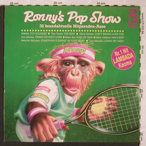 V.A.Ronny's Pop Show: 32 brandaktuelle Hitparaden-Asse, CBS(466027 1), NL, 1988 - 2LP - X1937 - 6,00 Euro