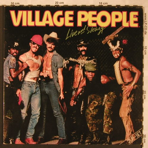 Village People: Live and Sleazy, Foc, vg+/m-, Metronome(0080.040), D, 1979 - 2LP - X1945 - 5,00 Euro