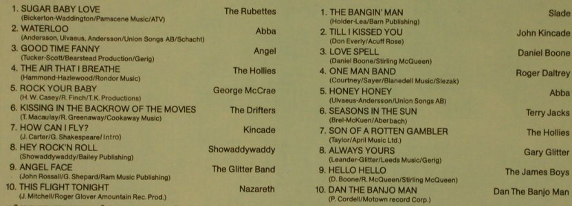 V.A.Music Power: Rubettes...Dan The Banjo Man, K-tel(TG 2891113), D, 1974 - LP - X2051 - 4,00 Euro