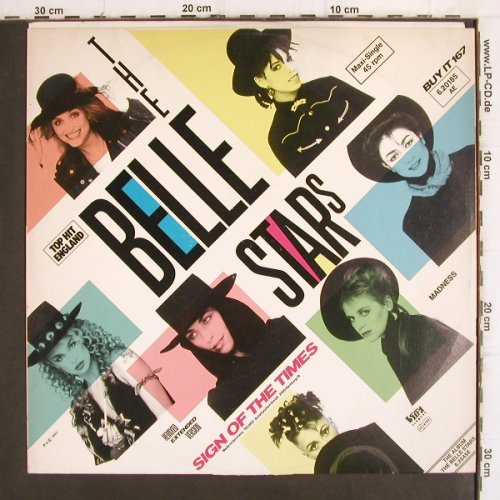 Belle Stars:&nbsp;Sign of the Times *2 / Madness, Stiff (6.20 185 AE), D, 1983 Typ:&nbsp;12" Best.-Nr.:&nbsp;X2080 Preis:&nbsp; 2,00 Euro